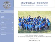 Tablet Screenshot of grundschule-hochbrueck.de